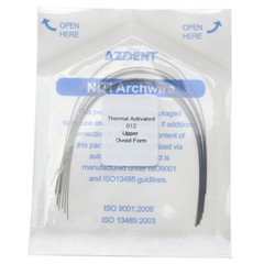 AZDENT Orthodontic Dental Heat Thermal Activated Niti Round Arch Wires 10pc/Pack