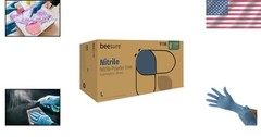 Nitrile Powder-Free Exam Gloves, Large Pack of 100 for Professionals