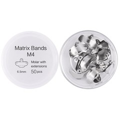 50pcs Dental Sectional Contoured Metal Matrices Refill Matrix Bands Sectional