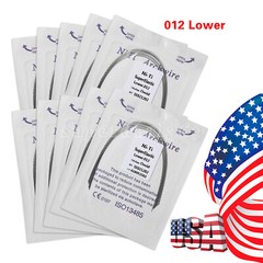 100pcs Dental Arch Wire Round Super Elastic Niti Wires Ovoid Orthodontics Arcs