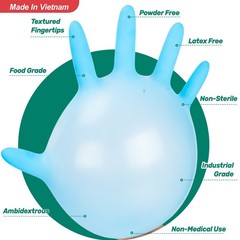 Nitrile Gloves D1, Nitrile Disposable Gloves for Cleaning, Food Prep, Industr…