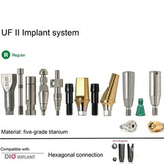 Dental DIO UFII Regular Straight Healing Abutment Impression Coping Zest locator