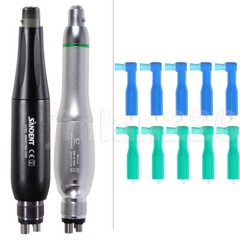 Dental Hygiene Prophy Handpiece Air Motor 4 Holes with 4:1 Nosecone 360° Swivel