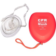 Ergonomic First Aid CPR Mask with One-Way Valve – Lightweight & Travel-Friendly