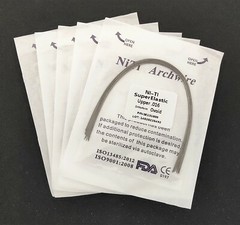 50Pieces Dental Wire Round Super Elastic Niti Arch Wires Ovoid Orthodontics Arcs