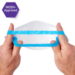Kimberly-Clark Professional N95 Pouch Respirator (53358), NIOSH-Approved, Made i