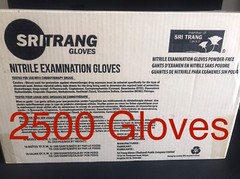 2500 Gloves Full Case – High Quality Blue Nitrile Exam Gloves Size Large 3 Mil