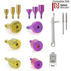 Dental Healing Abutment Cover Screw for ITI, Hiossen, Nobel, NC/RC, Regular/Mini