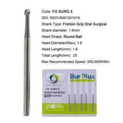 Wave Dental Round Burs Carbide Surgical FG SURG 25mm High Speed 19mm FG 6 4 8 2