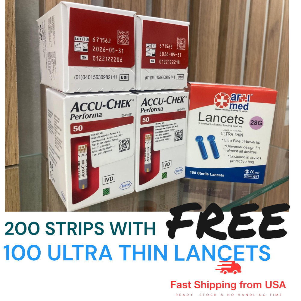 ACCU-CHEK Performa 200 Test Strips ,Fast Shipping from USA EXP- May 31-2026