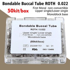 1-10 x Dental Orthodontic Buccal Tubes 1st Molar MBT/Roth 0.022 Monoblock