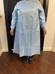 Disposable Isolation Lab Gowns Long Sleeve Water Resistant PPE 10 Count