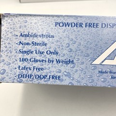 Ambi-dex Powder Free Vinyl Gloves XL 100 Ct (200 Total) Latex Free 2 Boxes New