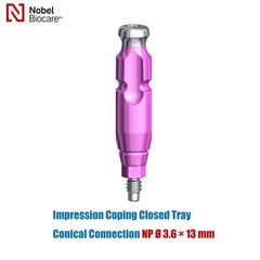 Nobel Active Impression Coping Open/Closed Tray Narrow Platform NP Ø3.6/5.0mm
