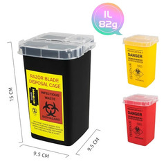 1pc Tattoo Sharps Disposal Container-Professional Waste Bin for Needles & Blades