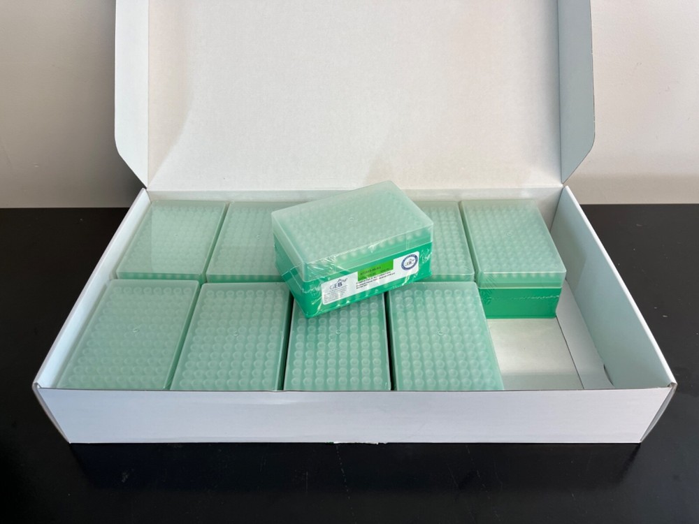 CASE of GEB AF250B-9B-NS 180uL Robotic Tips 96 tips/rack, 10, racks/box, 5 boxes
