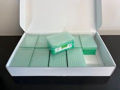 CASE of GEB AF250B-9B-NS 180uL Robotic Tips 96 tips/rack, 10, racks/box, 5 boxes