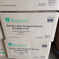 Surgical Gloves Powder-Free Sterile Latex 6.0 to 8.5 (50/400 pcs) from Malaysia