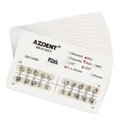 10 Packs Dental Orthodontic Metal Brackets Braces Roth.022 Hooks 3-4-5 AZDENT
