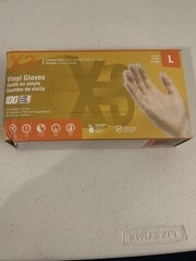 X3 Clear Vinyl Disposable Industrial Gloves, 3 Mil, Latex & Powder-Free,