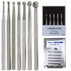 5-50* Dental Carbide Oral Surgical Round Burs FG2 4 8 Long Surgery Friction Grip