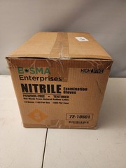 Case of High Five Nitrile Examination Gloves Size Small – Powder-Free Textured