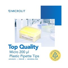 Micropipette Pipette Tips, Low-Retention and Clean-Release Hydrophobic Transf…