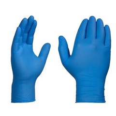 X3 Blue Nitrile Disposable Industrial Gloves 3 Mil Latex-Free/Food-Safe, 100/Box