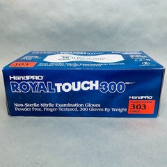 Hourglass HandPro RoyalTouch300 Nitrile Exam Gloves Powder Free 10 Boxes of 300