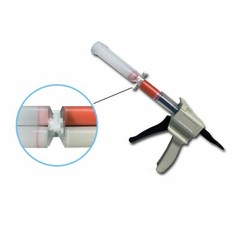 Dental Impression Cartridge Connectors-Transfer leftover material for VPS
