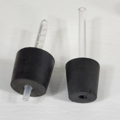 UNBRANDED Assorted Rubber Stops for Laboratory Glass Flasks, 43 Count Total