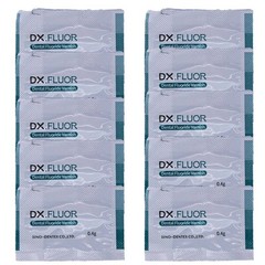 1 Pack Dental DX.FLUOR Fluoride Varnish 0.4g/bag Strawberry Scent 50 Bags
