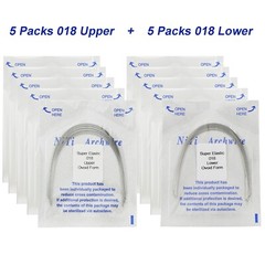100Pcs Dental Orthodontic Arch Wire Stainless Steel NiTi Ovoid Natural 014 16X22