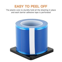 Barrier Film Tattoo Plastic Wrap Blue w/ Dispenser Box 4″ x 6″ 1 Roll 1200 Sheet