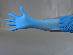 blue Nitrile Disposable Exam/Medical Gloves 4Mil, Latex/Powder Free