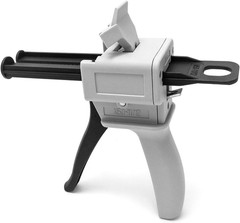 50ml Dual Cartridge Dispensing Gun Kit 1:1 2:1 AB Adhesive Applicator w Nozzles+