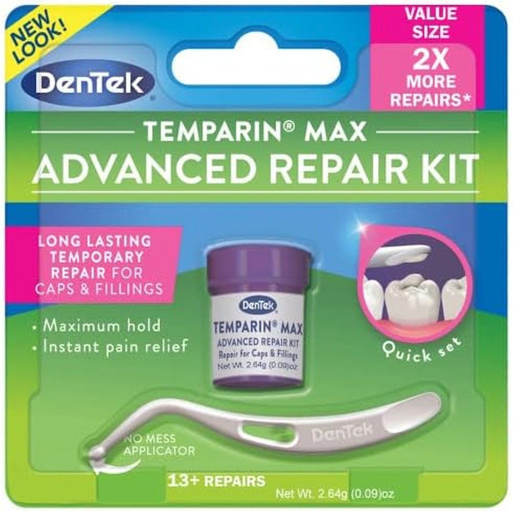DENTAL REPAIR CEMENT Cavity for filling Crown Loose Cap tooth DenTemp DEN TEMP