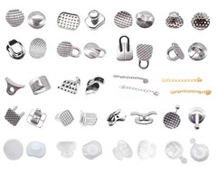 32Models Dental Orthodontic Bondable Lingual Buttons Round/Rectangular Base