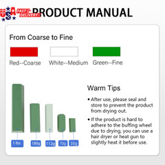 Buffing Polishing Cutting Compounds 1 Lbs.Kit Polishing Rouge Bars for Buffing P