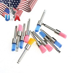 100pcs Dental Prophy Polishing Brushes Polisher Flat Type Colorful Nylon