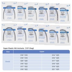 Dental Orthodontic Stainless Steel Natural Rectangular Arch Wire AZDENT 10PCS/PK