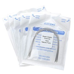 Dental Orthodontic Super Elastic Niti Rectangular Arch Wire Ovoid/Nature Form