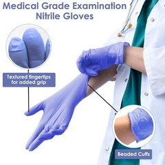 Innovative Haus Medical Grade Indigo Nitrile Exam Gloves – 100% Latex Free