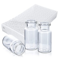 1000PCS 10ml Headspace Vials Clear Glass Bottle 20mm Crimp top Flat Bottom HPLC