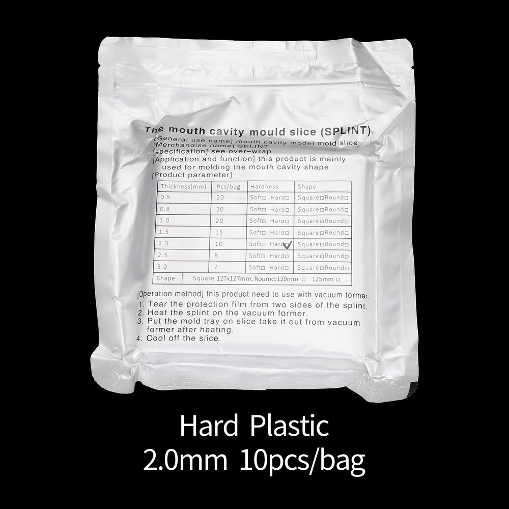 Dental Splint Thermoforming Plastic Material Vacuum Forming Soft/Hard 1.0mm-3 mm