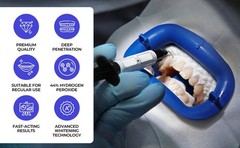 LaserGlow Professional Teeth Whitening Gel 44% Hydrogen 1 Fl Oz (Pack of 1)