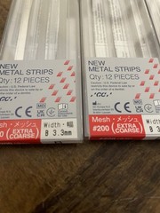 Lot Of 3 GC 000253 Metal Dental Strips #200-B Width Extra Coarse Grit Red 12/Pk