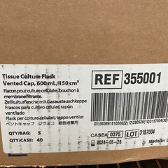 New Falcon 600ml Sterile Tissue Culture Flask Vented Cap – 355001 – Exp 05/2028
