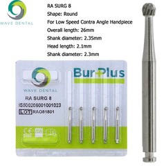 Wave Dental Carbide Round RA Burs Latch Surgical Length Bur RA SURG Contra Angle