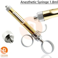 Dental Anesthetic Syringe 1.8ml Golden Barrel Self Aspirating Local Anesthesia